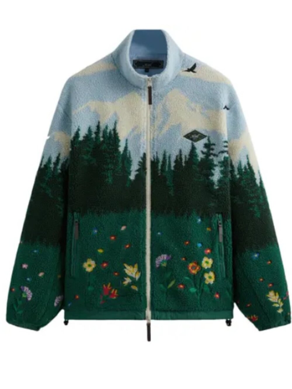 KITH Men;s Pinhurst Sherpa Full Zip 'Larimar' Size Large - Picture 1 of 6